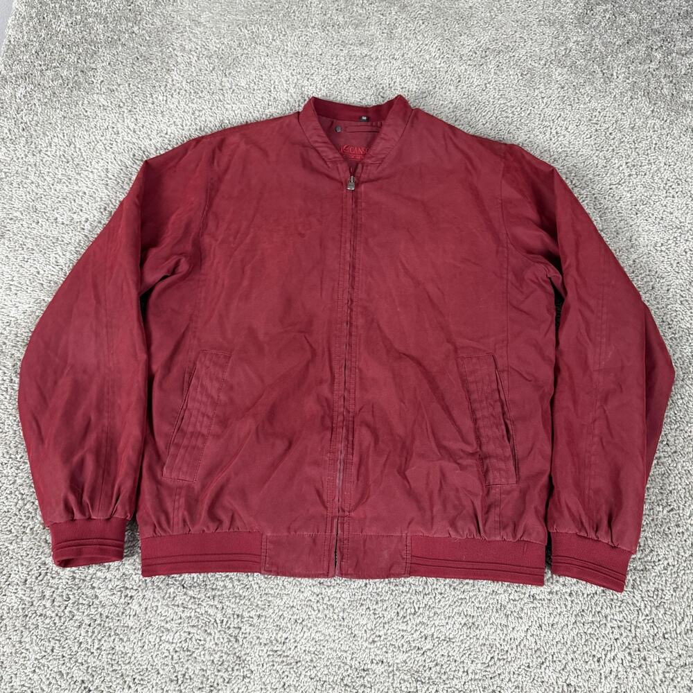 Canson Of Denmark Jacket Mens 50/XL Cotton Twill Bomber Full Zip Lined Casual